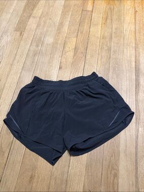 Lululemon Women's Black Athletic Running Shorts with Elastic Waist